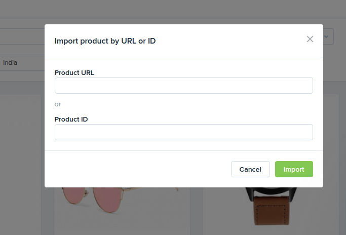 add your product url