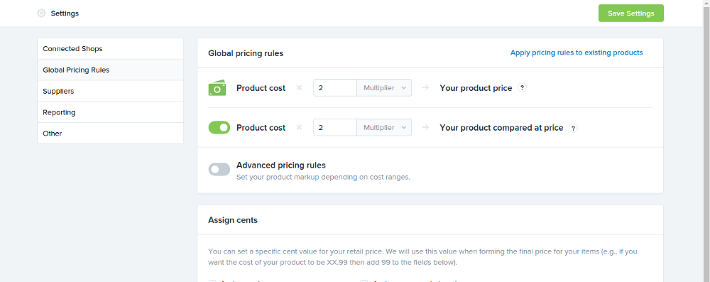 global pricing rule