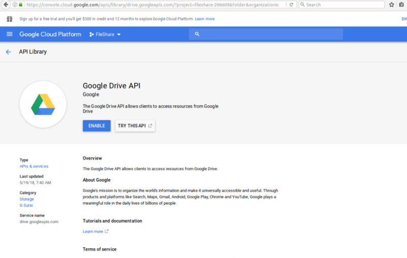 Google Drive API