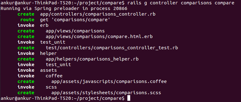 comparison controller generation