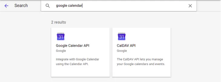 Google Calendar API 2