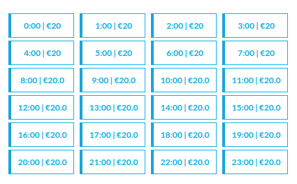 price as a time-slot