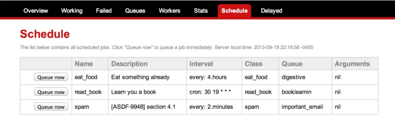 Adding resque-scheduler to a Rails projects