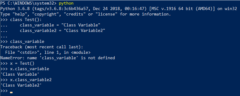 Class variable