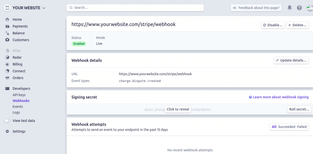 Handle Webhook Events