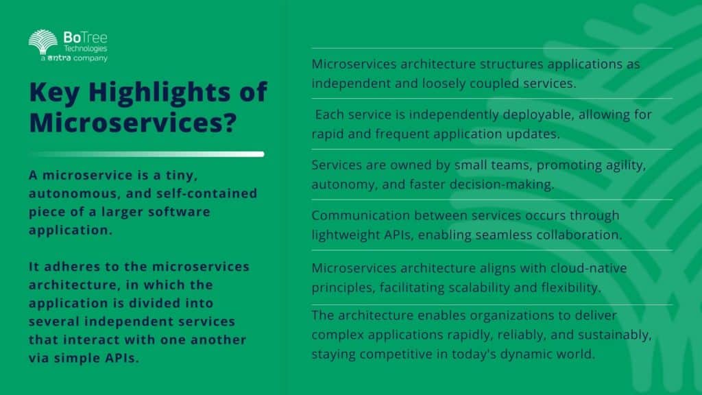 Key Highlights of Microservices?