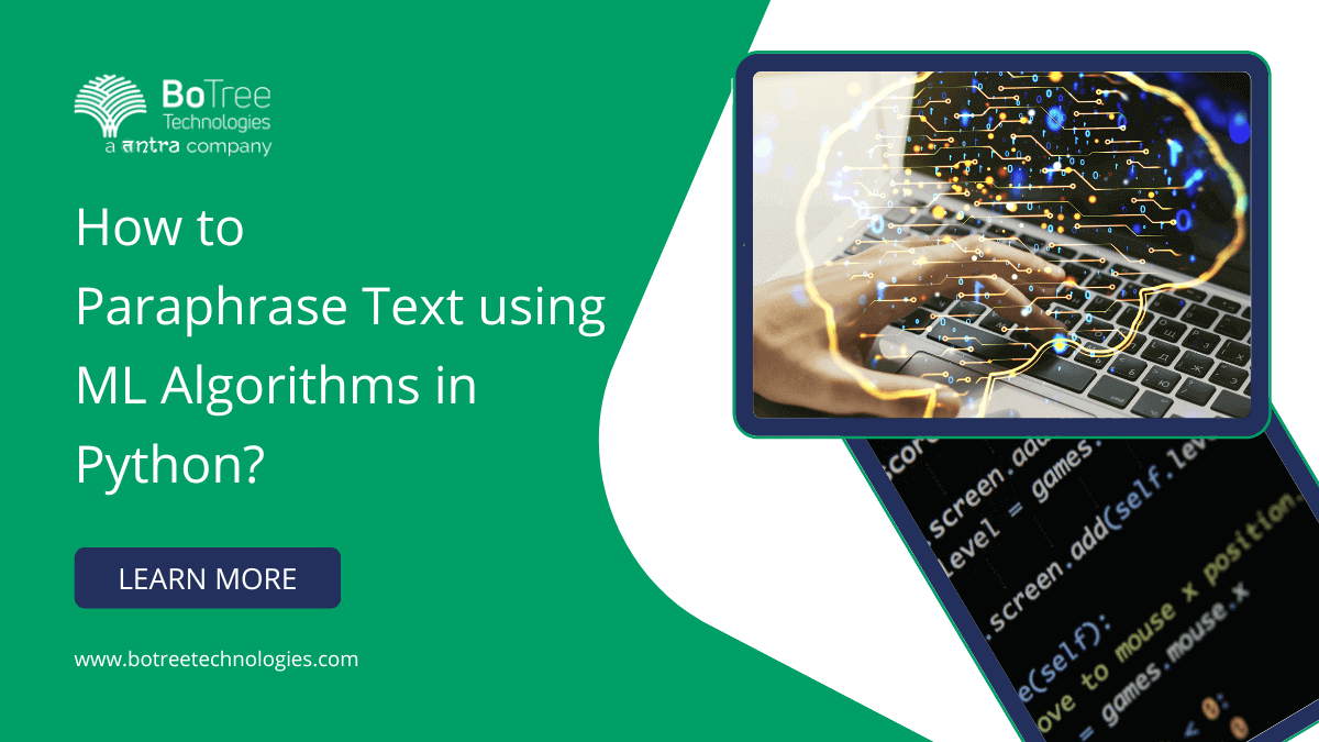 Paraphrase Text Using ML Algorithms in Python