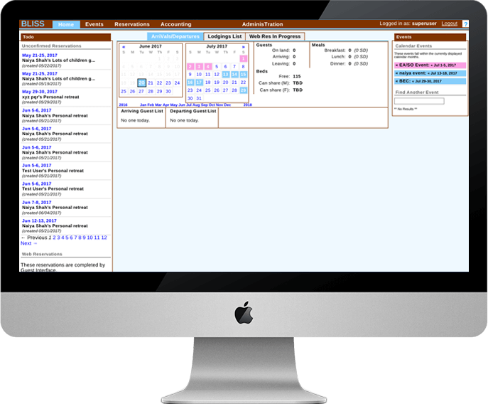 BLISS Admin Dashboard