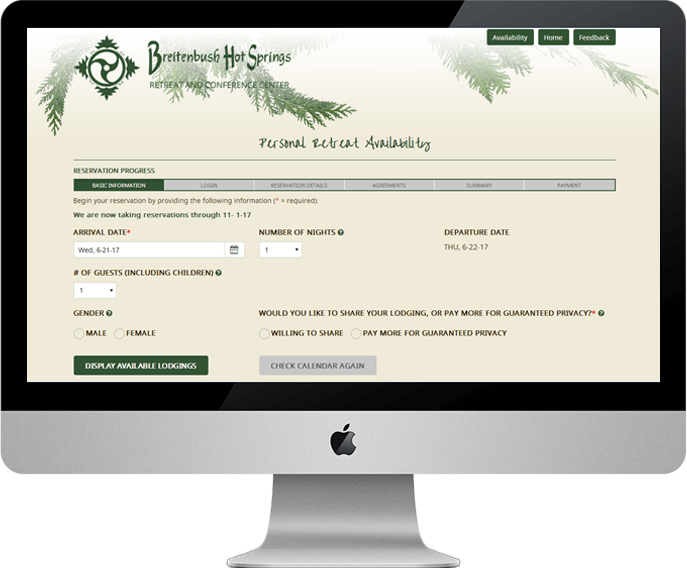 BLISS Check Availability for Guest