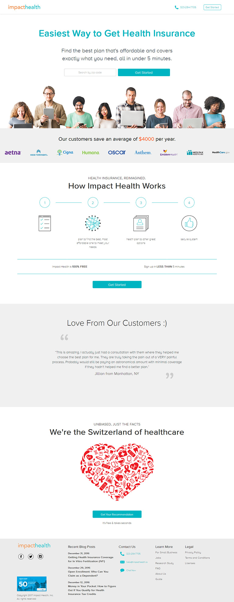 Online Health Insurance App